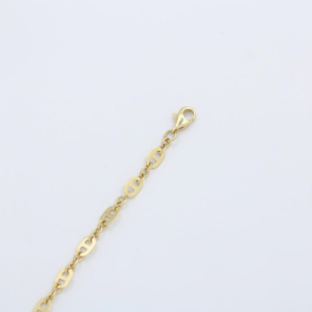 Pulsera de Oro 14k Diseño Combinado con Ojo Turco mod. 10019