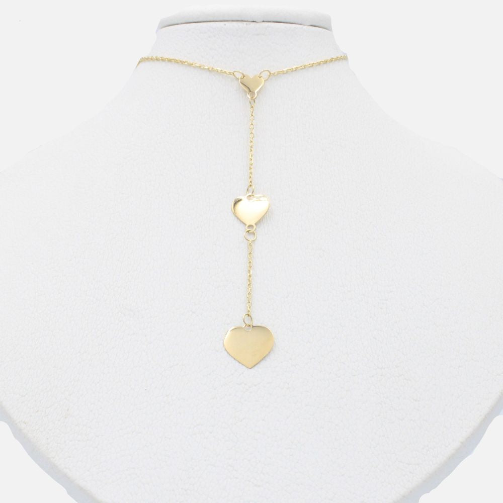 Gargantilla de Oro 14k Diseño de Triple Corazón mod. 9798