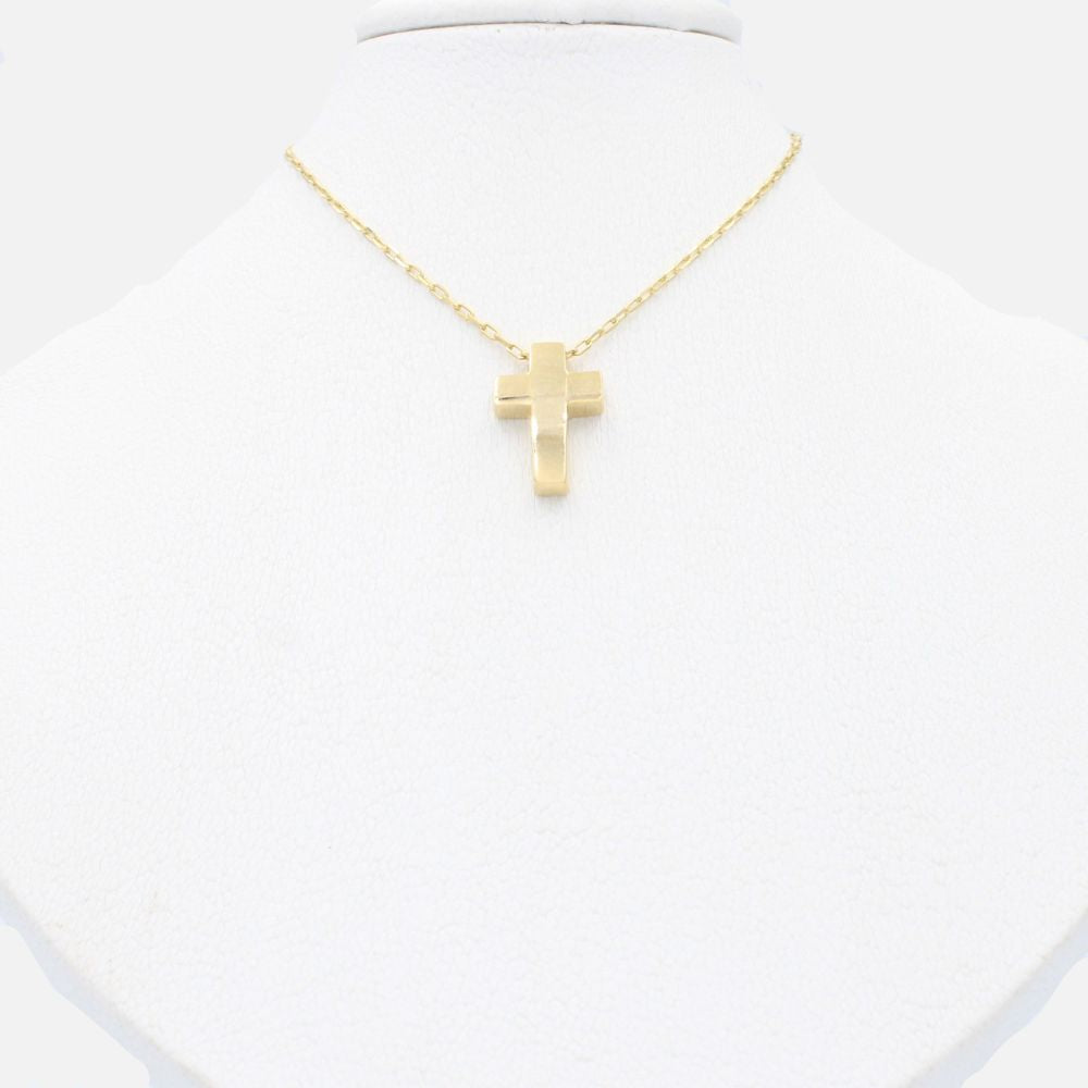 Gargantilla de Oro 14k Diseño de Cruz mod. 9799