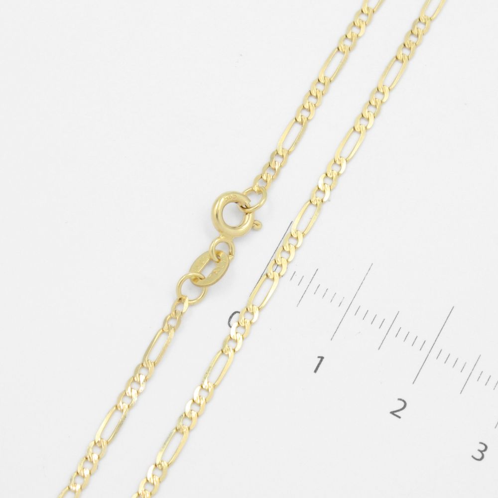 Cadena de Oro 14k Tejido 3x1 Sólido y Brillante mod. 8928
