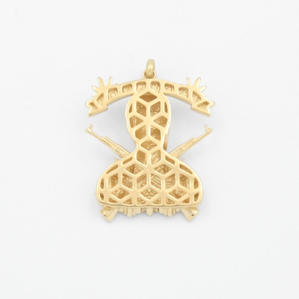 Dije de Oro 14k Diseño de Jesus Malverde mod. 9432