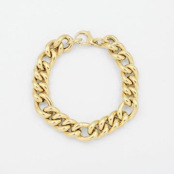 Pulsera de Oro 14k de Tejido 3x1 Inflado y Brillante mod. 9032