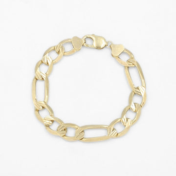 Pulsera de Eslabón en Tejido 3x1 Sólido Diamantado mod. 8694