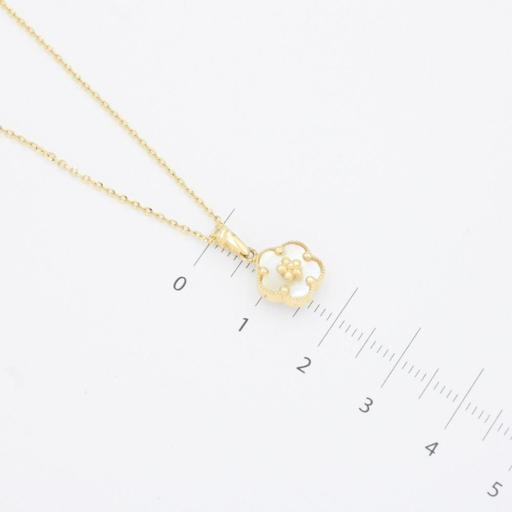 Gargantilla de Oro 14k Lucky Spring Flor de Ciruelo con Madre Perla mod. 9562