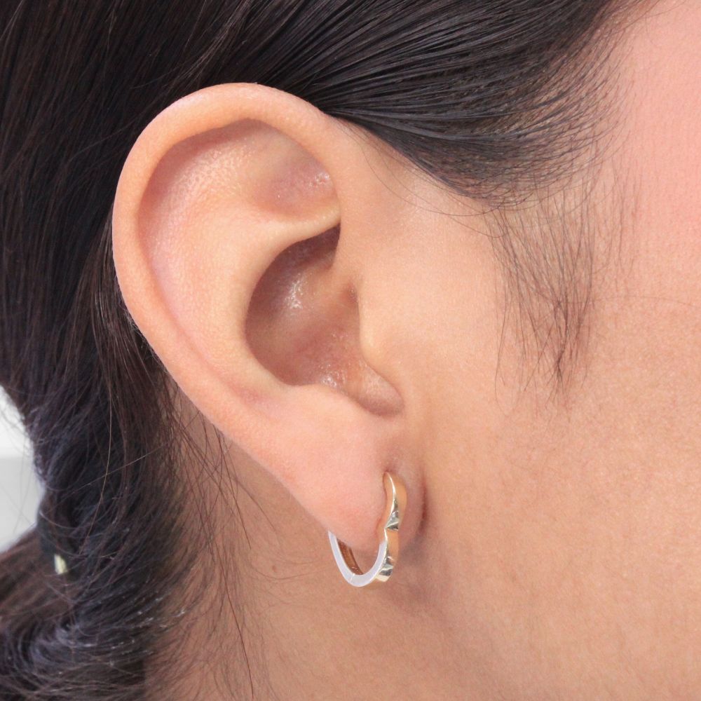 Grapa de Oro 14k Diseño Corazón mod. 9261