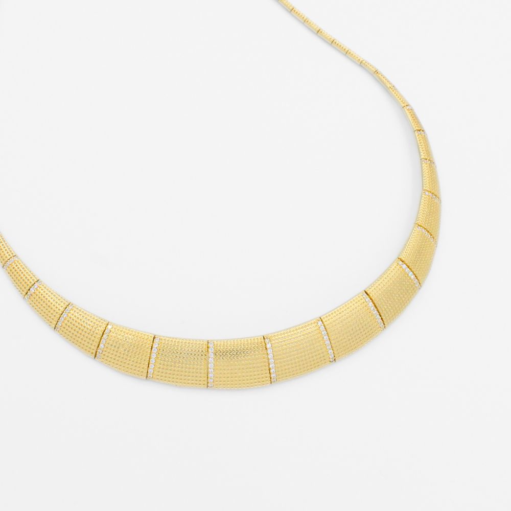 Coordinado de Oro 14k Diseño Serpiente con Incrustación de Zirconias Finas mod. 9931