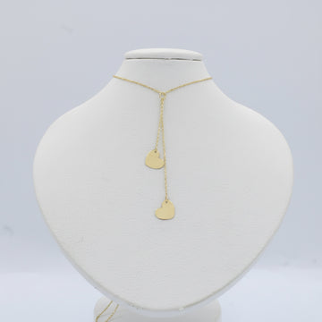 Gargantilla de Oro 14k Diseño Doble Corazón mod. 10065