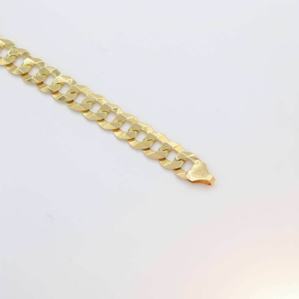 Pulsera de Eslabón en Tejido Barbado Fino de Estilo Brillante y Sólido mod. 10026