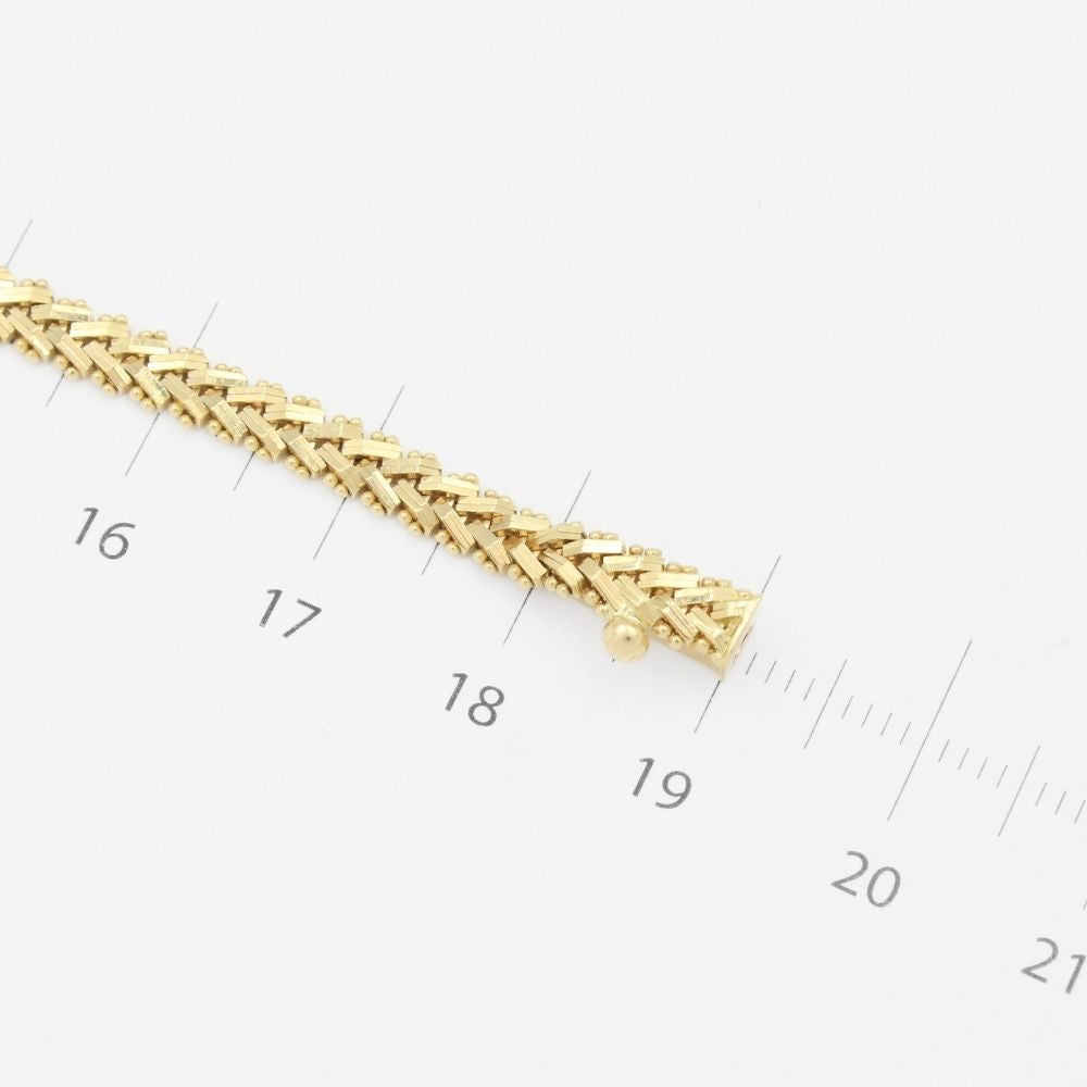 Pulsera de Oro 14k con Diseño Petatillo  mod. 9008
