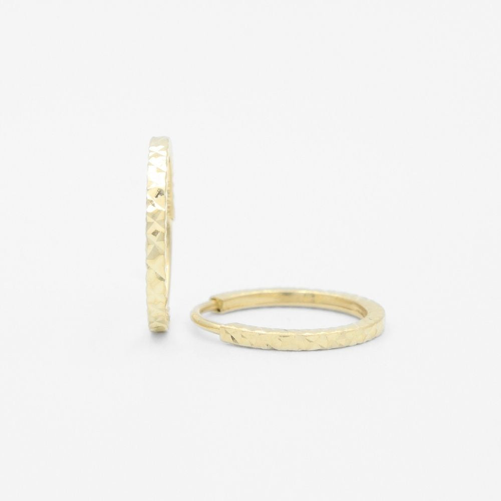Grapa de Oro 14k Diseño Hueco con Diamantado Completo mod. 9616