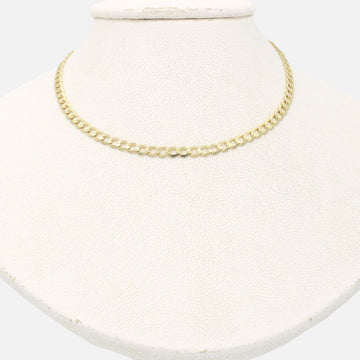 Cadena de Oro 14k Tejido Barbado Sólido Brillante mod. 9499