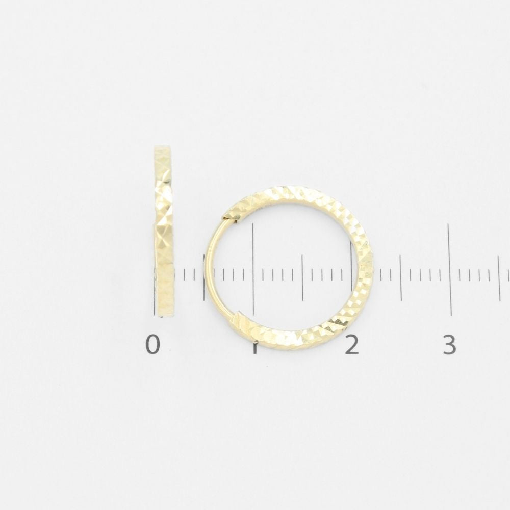 Grapa de Oro 14k Diseño Hueco con Diamantado Completo mod. 9616