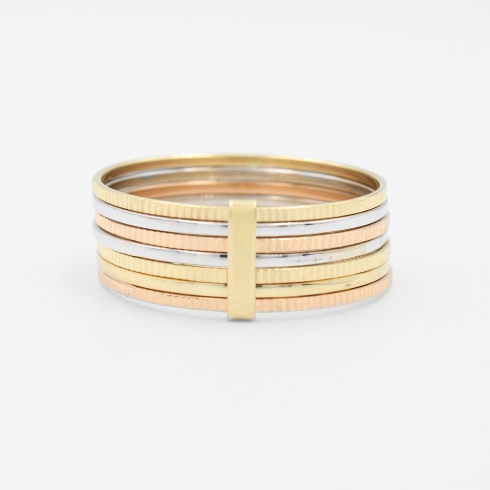 Anillo de Oro 14k Semanario de Anillos mod. 8772