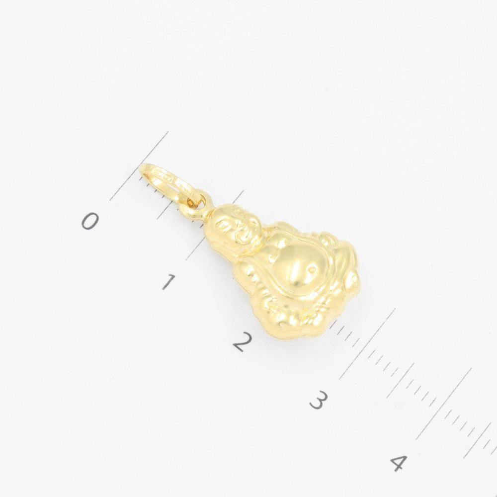 Dije de Oro 14k Buda Reluciente de Estilo Inflado Hueco mod. 9241