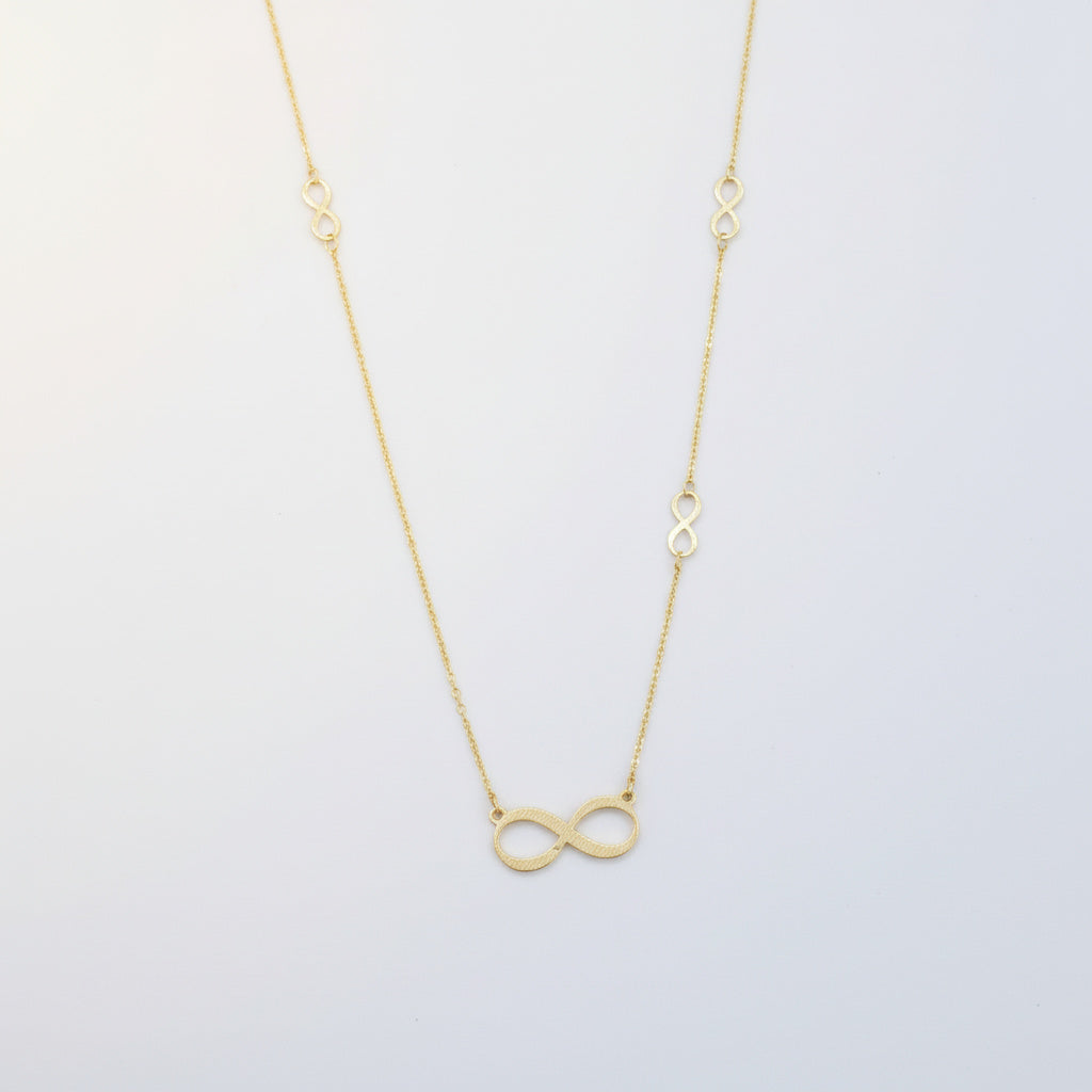 Gargantilla de Oro 14k Diseño Infinito mod. 10069