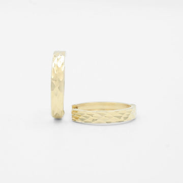 Grapa de Oro 14k Diseño Hueco con Diamantado mod. 9617