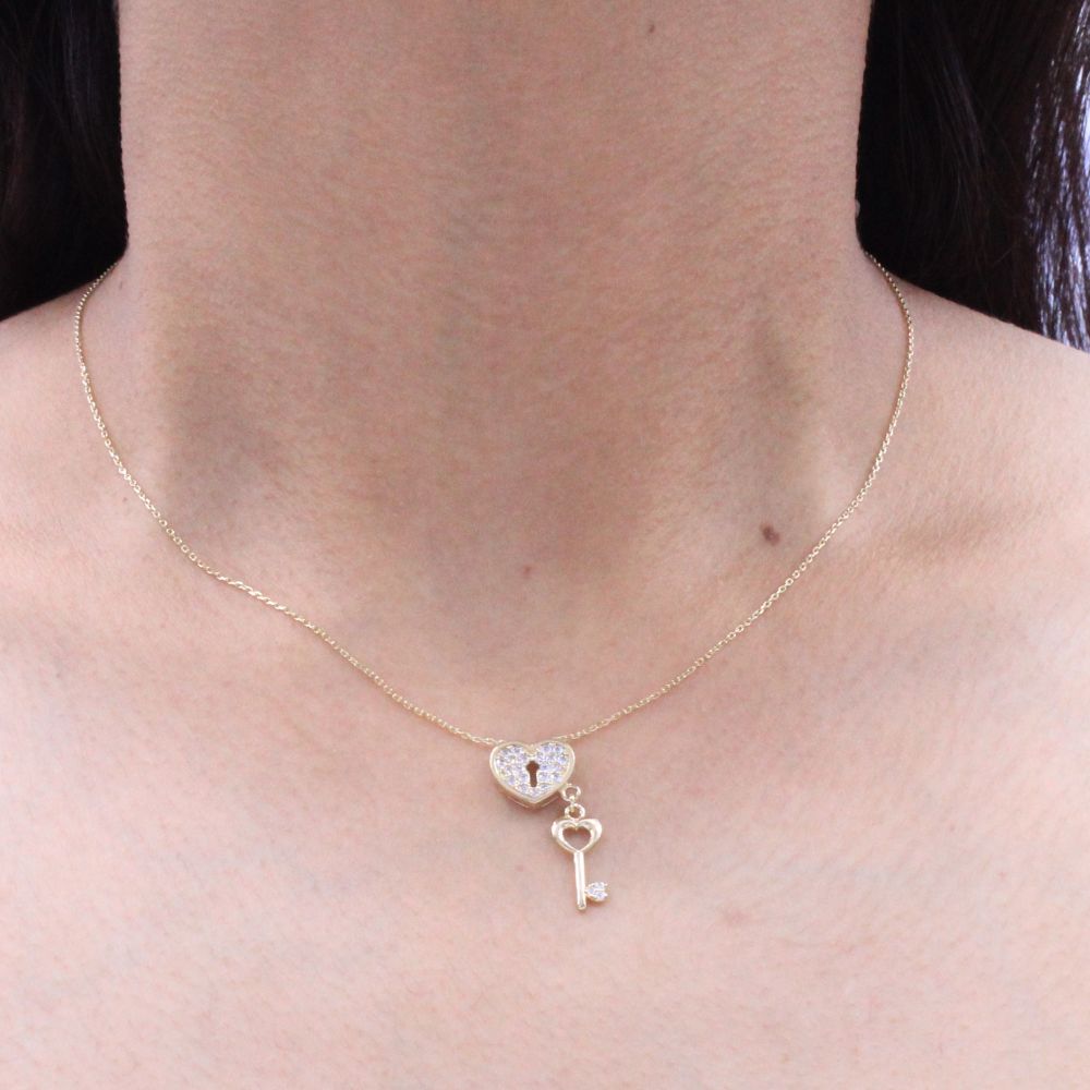 Gargantilla de Oro 14k Canado de Corazón mod. 8943