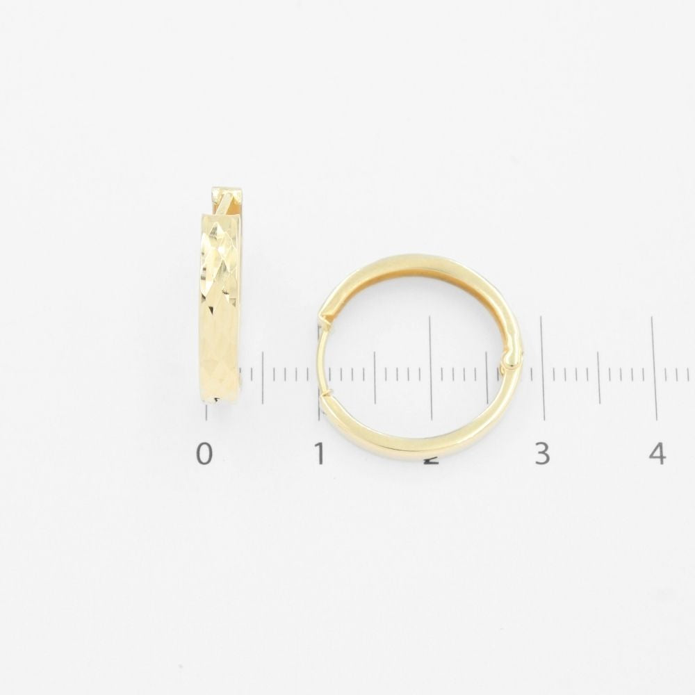 Grapa de Oro 14k Diseño Hueco con Diamantado mod. 9617