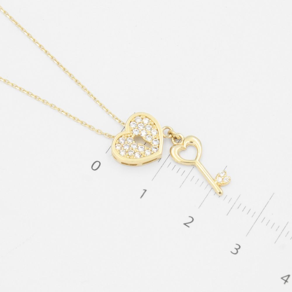 Gargantilla de Oro 14k Canado de Corazón mod. 8943