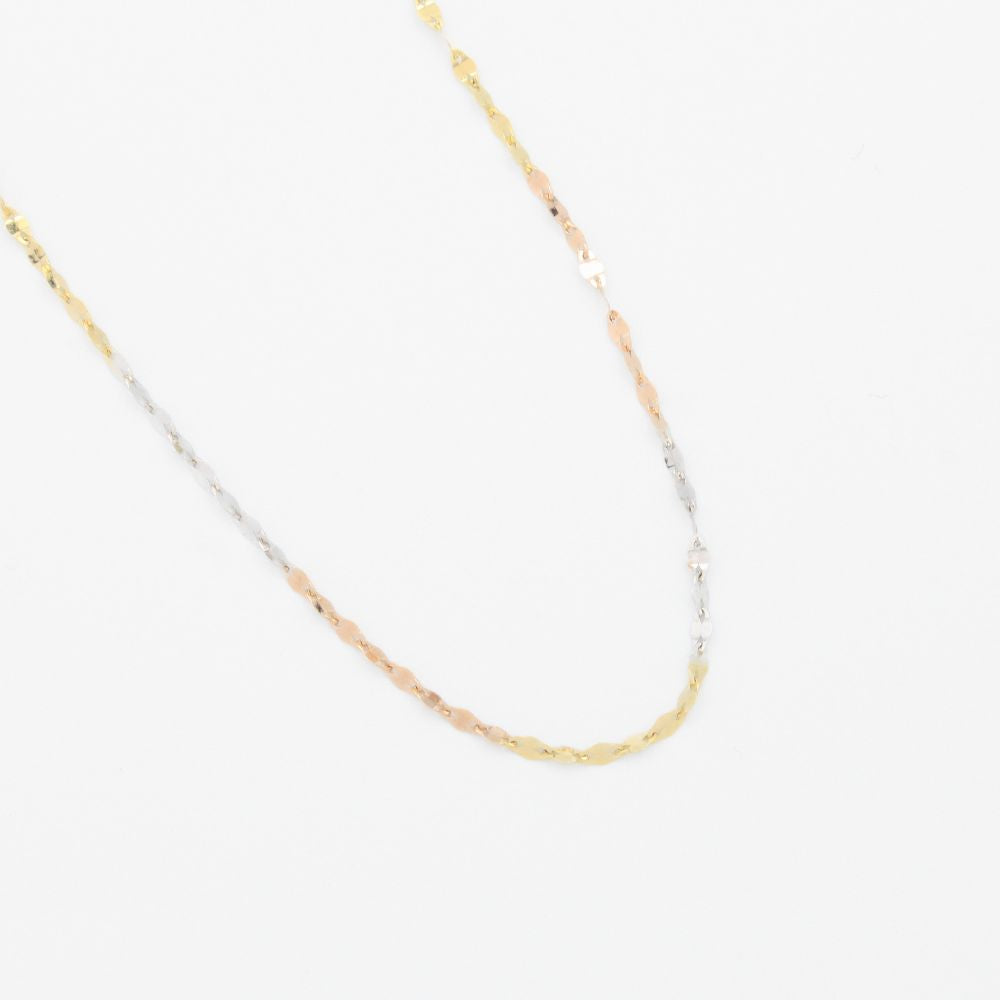 Cadena de Oro 14k Tejido Escarcha mod. 9135