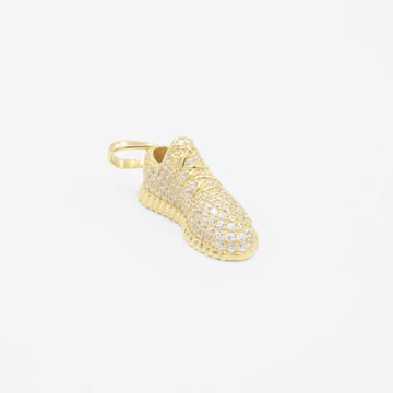Dije de Oro 14k Tenis Hueco con Zirconias mod. 9254