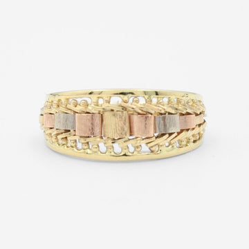 Anillo de Oro 14k Diseño de Petatillo Fino mod. 8774