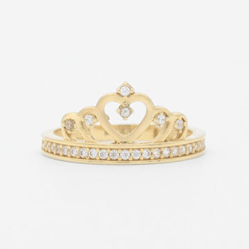 Anillo XV Años de Oro 14k  con Diseño de Corona de Corazón  mod. 9555