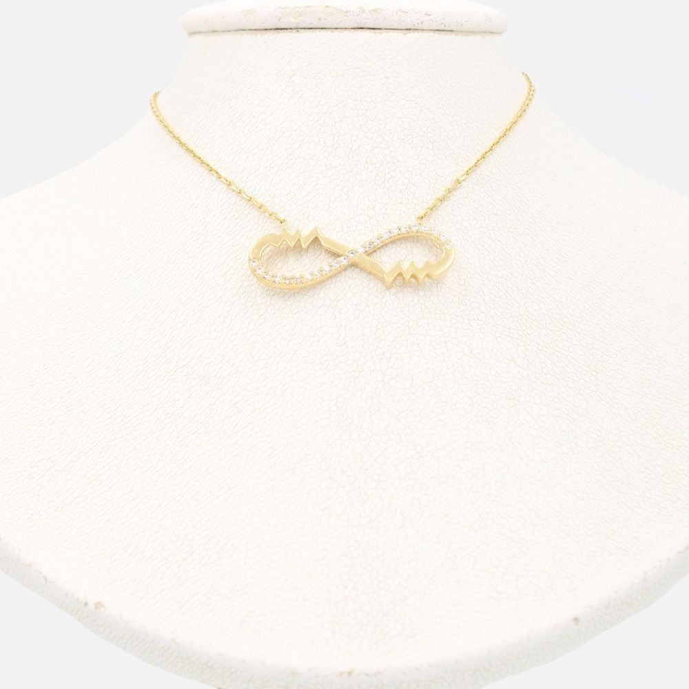 Gargantilla de Oro 14k Infinito Especial con Zirconias Finas mod. 9172