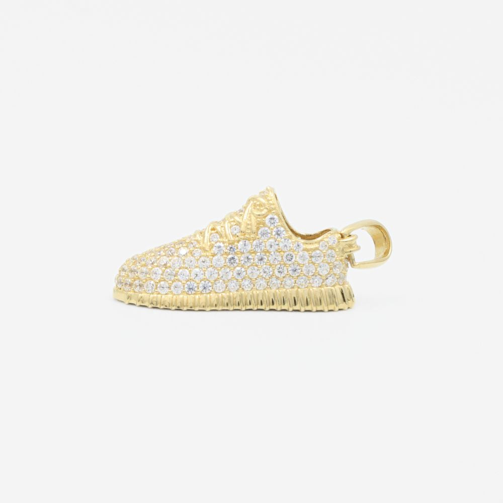 Dije de Oro 14k Tenis Hueco con Zirconias mod. 9254