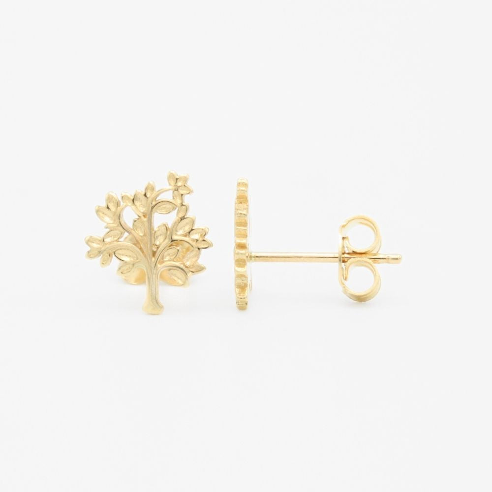 Arete de Oro 14k Árbol de Vida mod. 9356