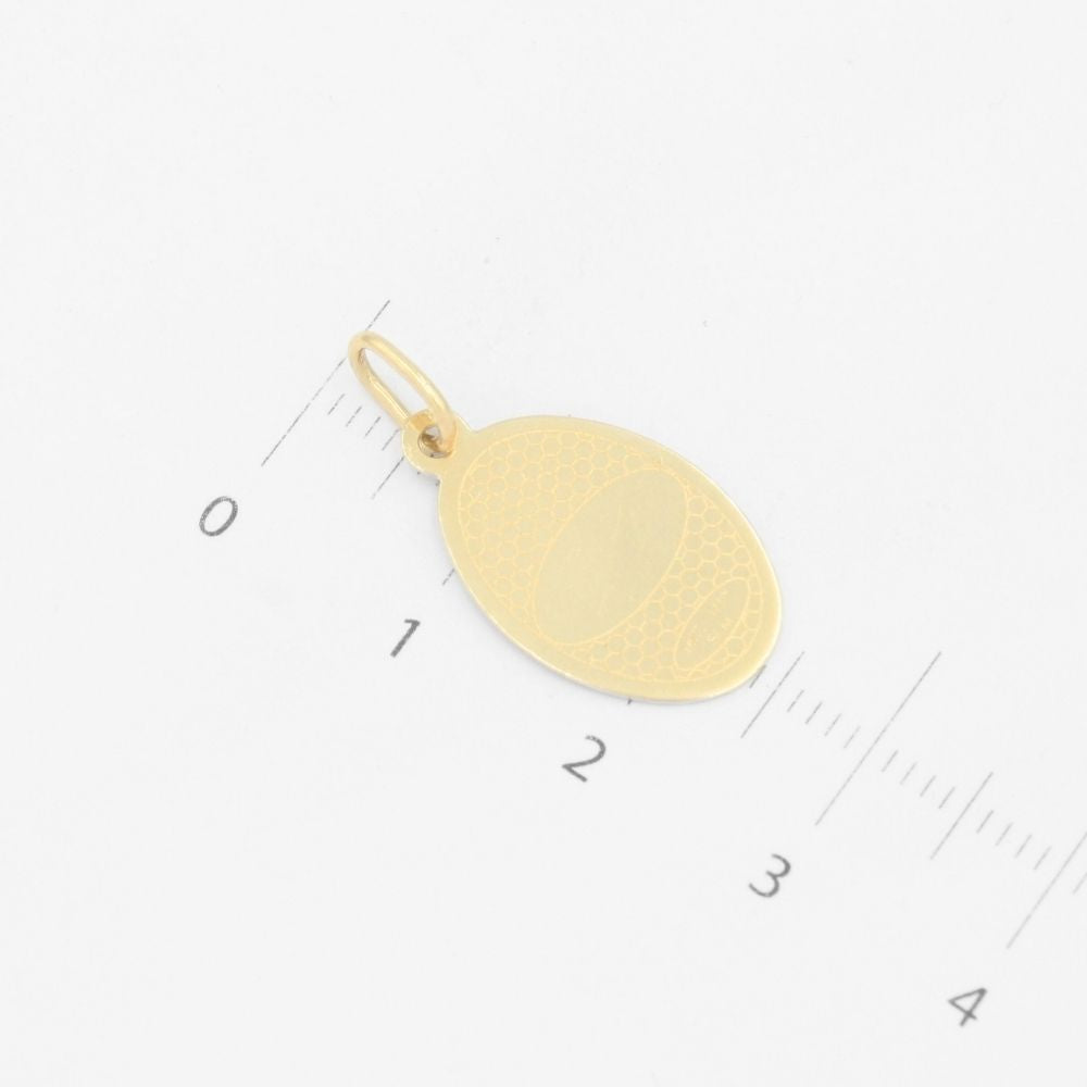 Medalla de Oro 14k Sagrado Corazón con Diamantado mod. 9520