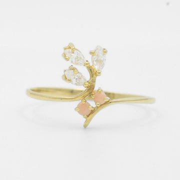 Anillo de Oro 14k Ramo de Zirconias mod. 7723