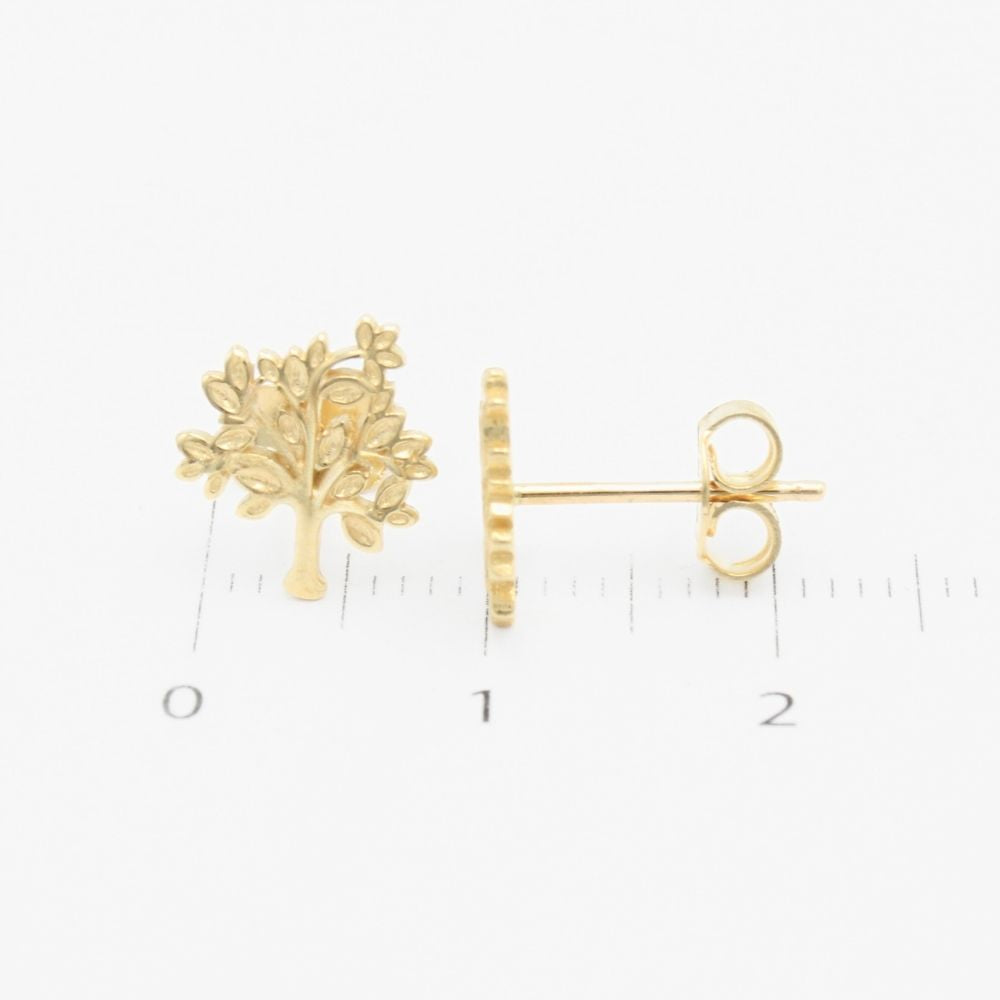 Arete de Oro 14k Árbol de Vida mod. 9356