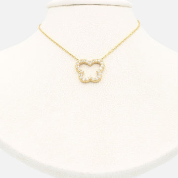 Gargantilla de Oro 14k Silueta de Mariposa Incrustada con Zirconias Finas mod. 9634