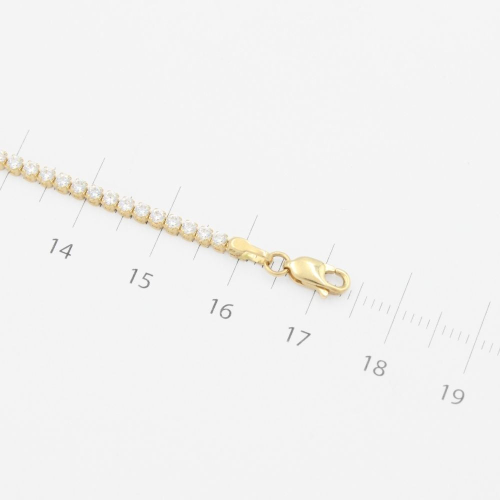 Pulsera de Oro 14k de Tejido de Tenis mod. 9011