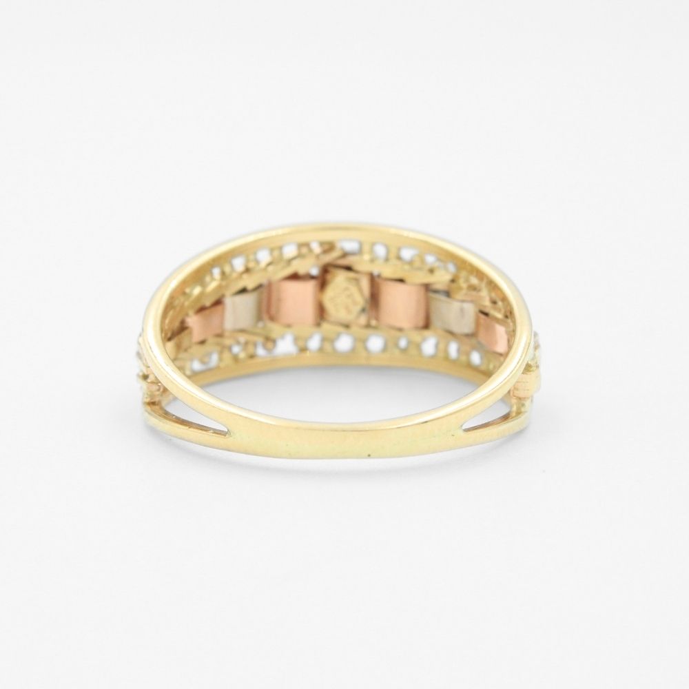 Anillo de Oro 14k Diseño de Petatillo Fino mod. 8774