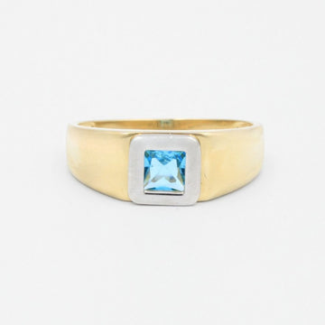 Anillo con Piedra Azul Cielo mod. 5363