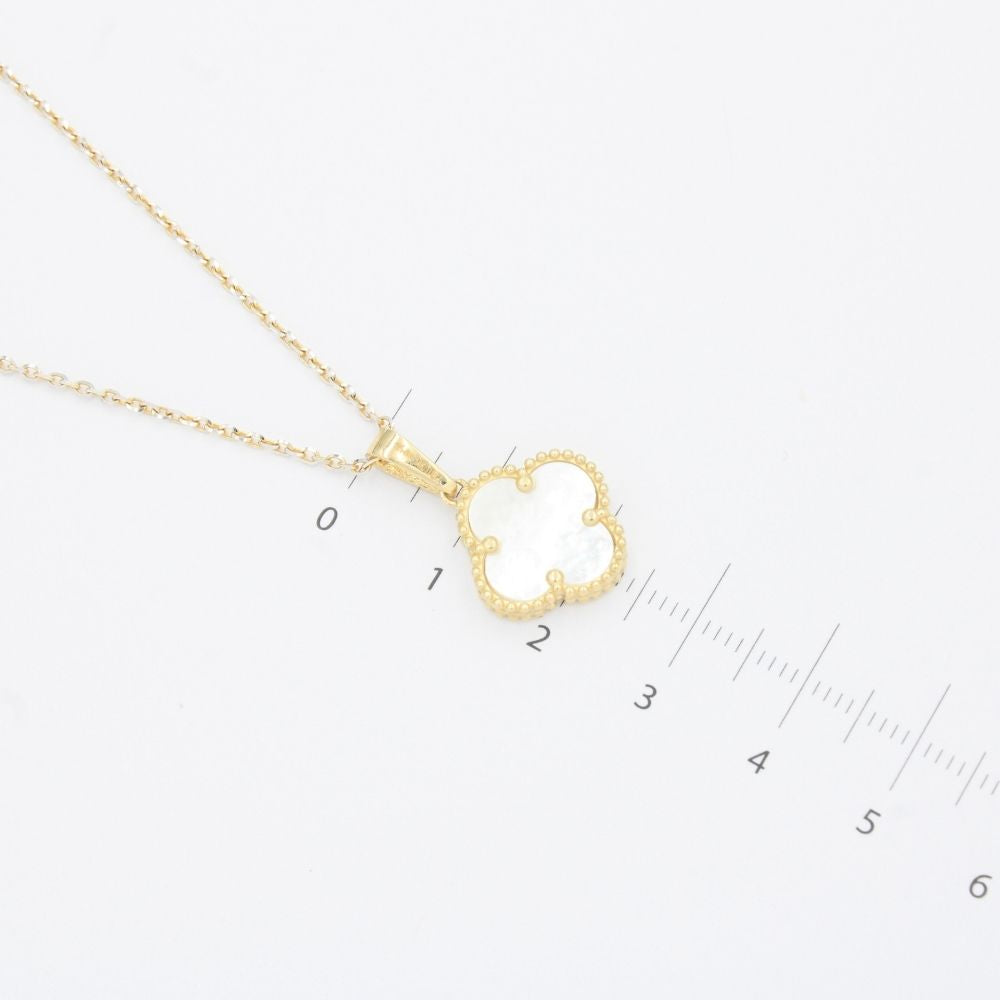 Gargantilla de Oro 14k Trébol con Madre Perla Especial mod. 9566