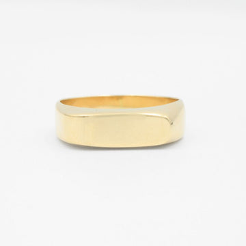 Anillo de Oro 14k Diseño de Sello Oval Liso mod. 1603
