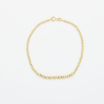 Pulsera de Oro 14k Eslabones en Forma de Esferas Chicas mod. 9012