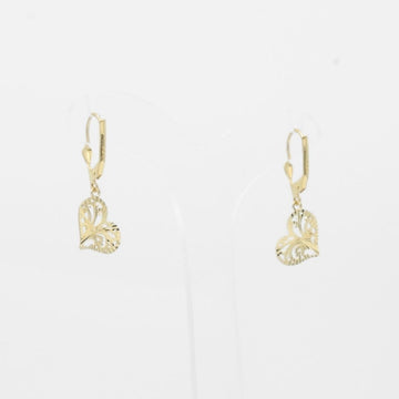Grapa de Oro 14k Corazones de Calado Especial con Diamantado Fino mod. 7767