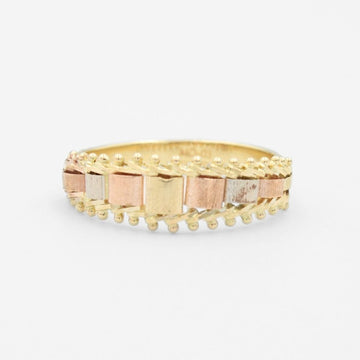 Anillo de Oro 14k Diseño de Petatillo mod. 8775