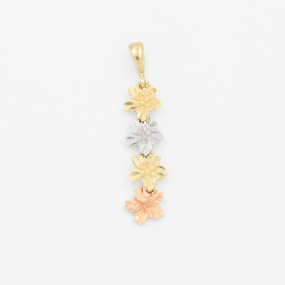 Dije de Oro 14k con Diseño de Flor Florentino mod. 9127
