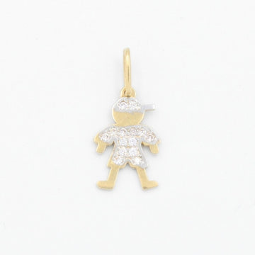 Dije de Oro 14k Niño Incrustado con Zirconias mod. 9226