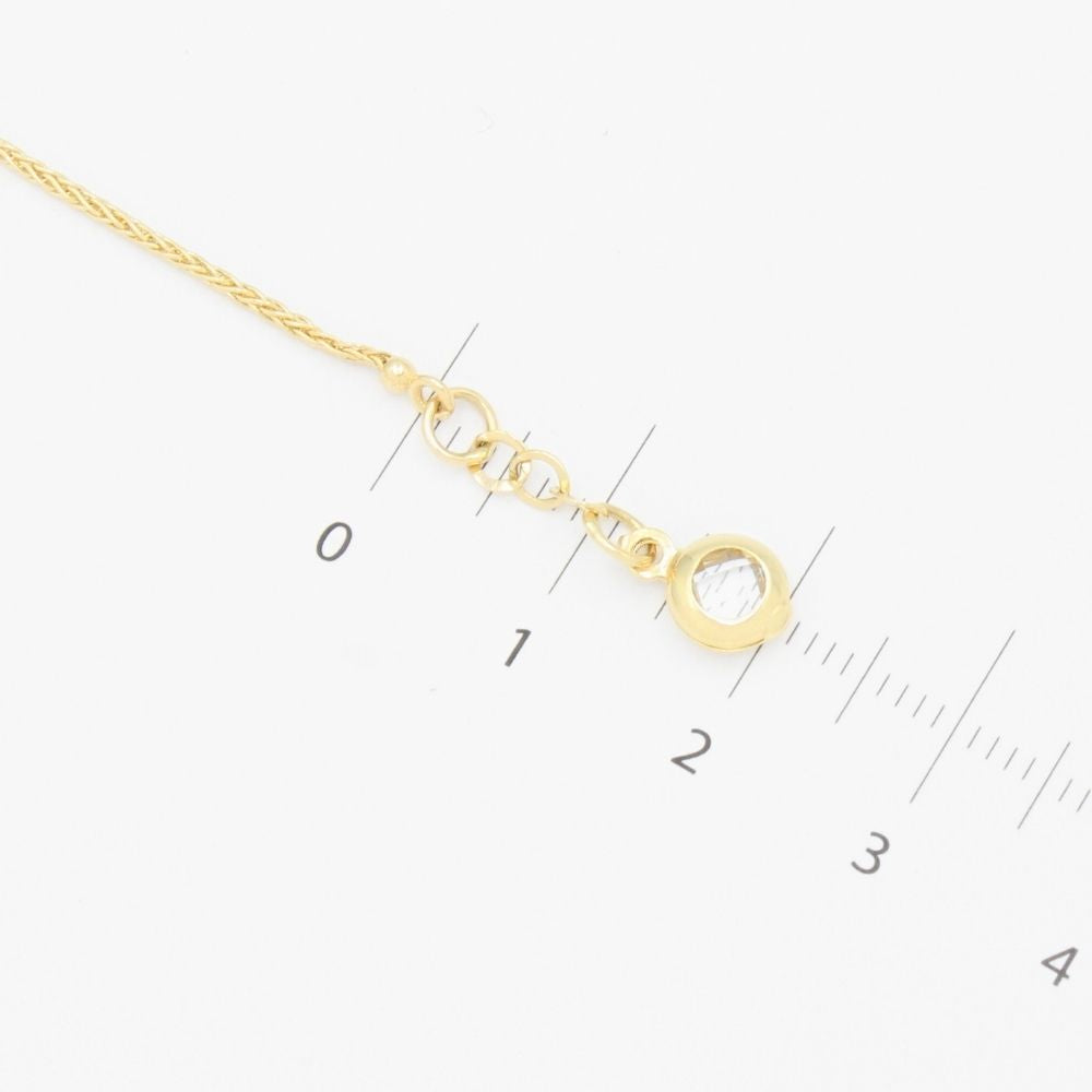 Pulsera de Oro 14k Diseño de Nudos con Eslabones de Zirconias mod. 9323