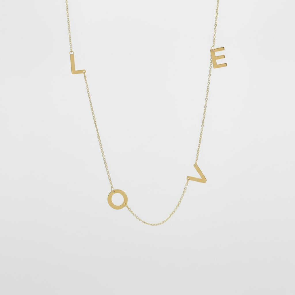 Gargantilla de Oro 14k Diseño LOVE mod. 10071