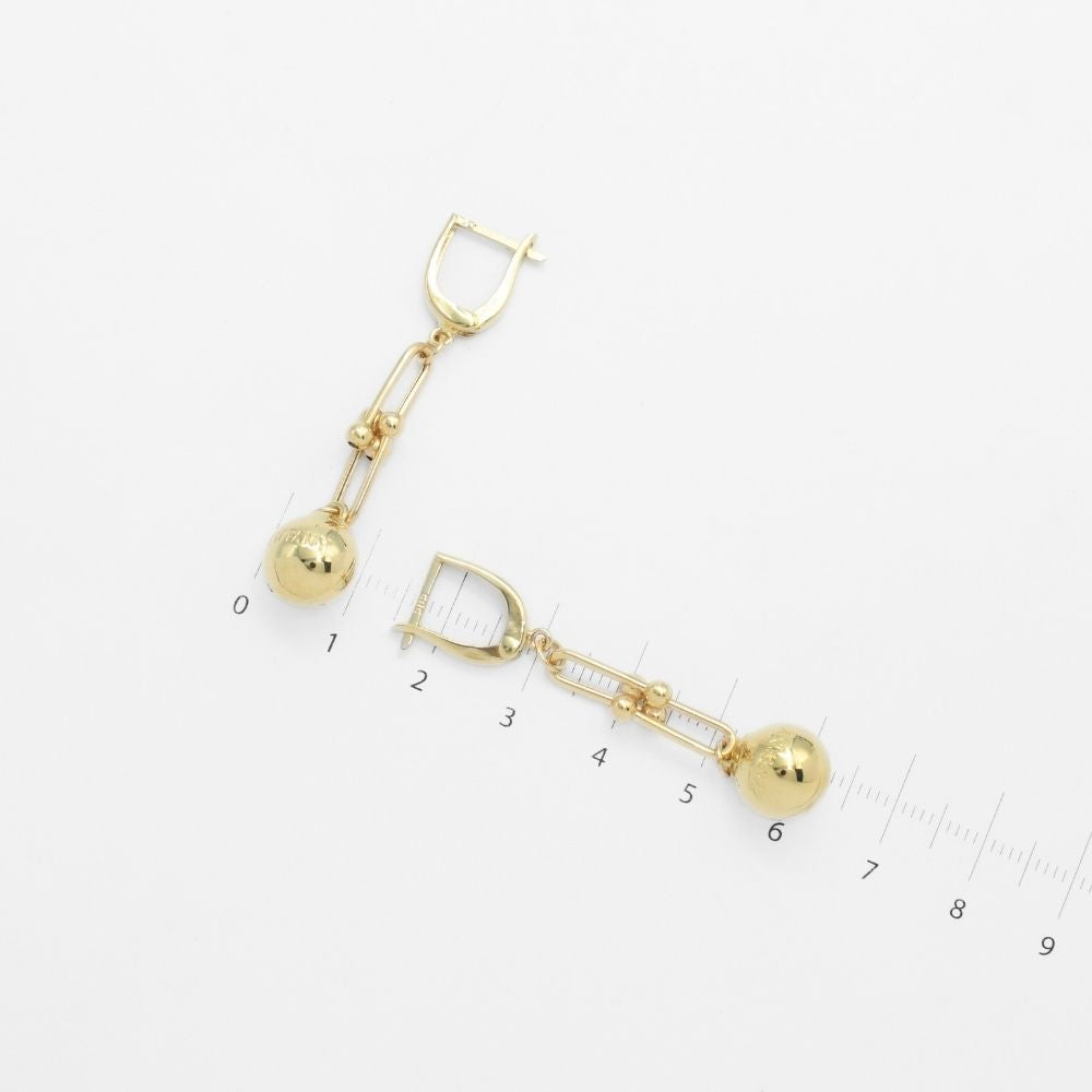 Coordinado de Oro 14k Diseño Especial con Esferas Finas y Brillantes mod. 9666