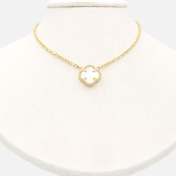 Gargantilla de Oro 14k Trébol Incrustado con Madre Perla mod. 9567