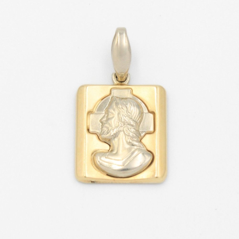 Medalla de Oro 14k Divino Rostro mod. 9522