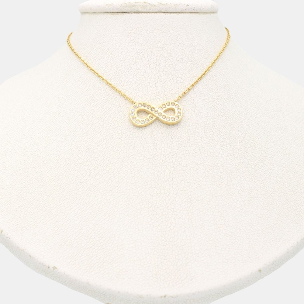 Gargantilla de Oro 14k Infinito con Zirconias mod. 9340